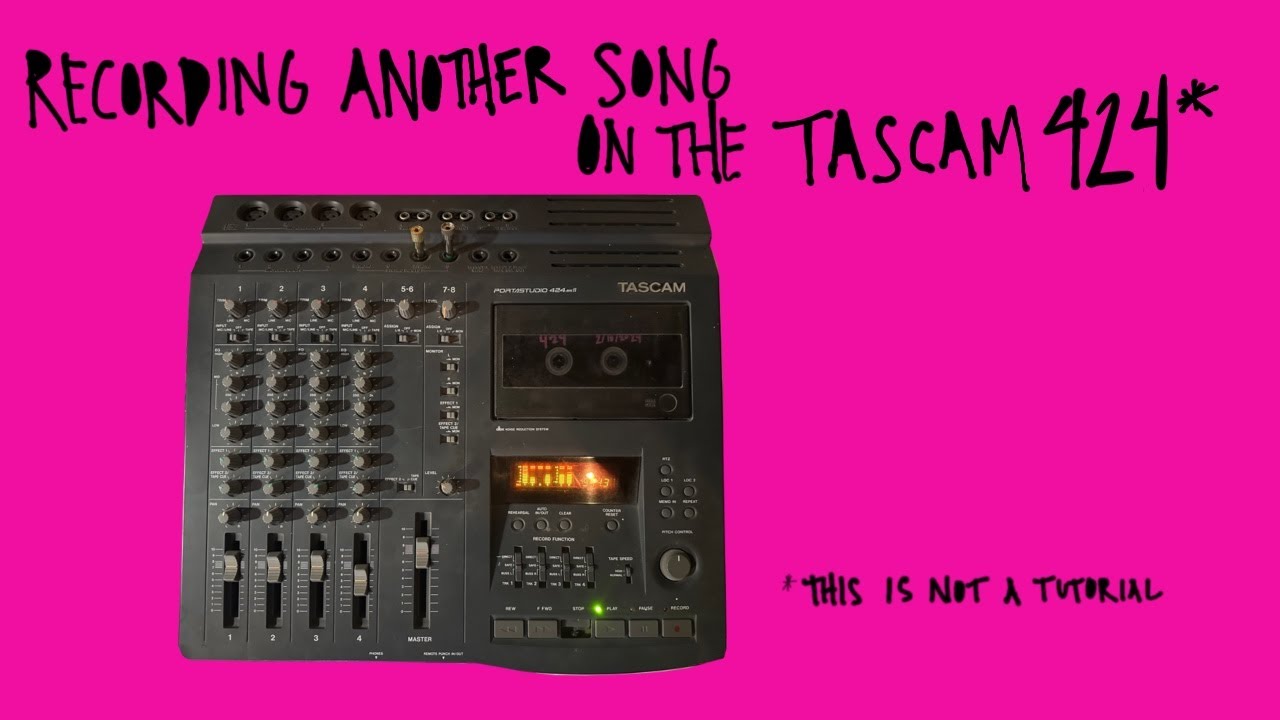 Recording another song on the Tascam 424 mkII - YouTube