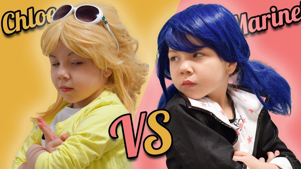 Хлоя Буржуа против Маринетт Ледибаг, стали соседками! Звездочка Баттерфляй помогает Маринетт!