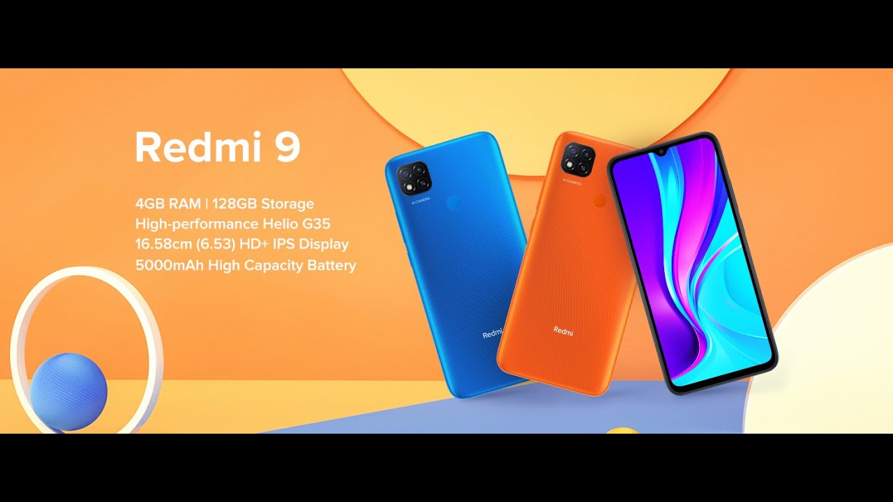Redmi 9 Sky Blue, 4GB RAM, 64GB Storage2 3GHz Mediatek Helio G35 Octa core Processor,