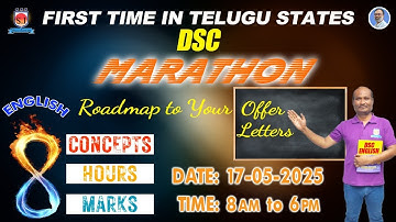 DSC ENGLISH | 8 TOPICS 8 HOURS | FULL DAY | LIVE MARATHON | 17 MAY 2025. SATURDAY @ 8am to 6pm.