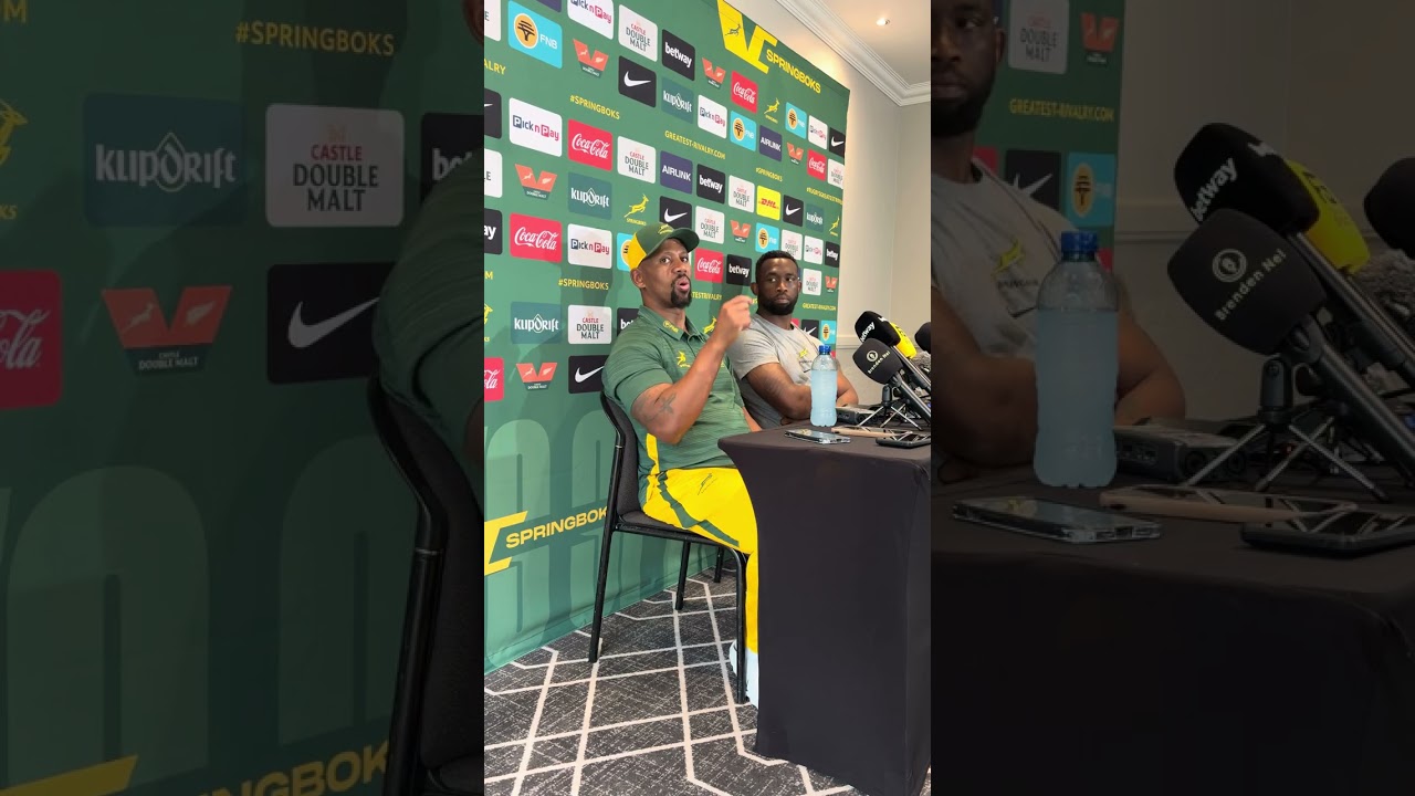 Springbok Captains press conference (Boks v All Blacks test 2)