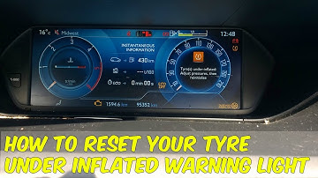 Tyre Under Inflation Warning light - Citroen C4 Picasso -TPMS