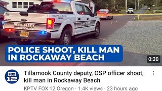 Tillamookkk kkkops gloating today after killing a man.oregon, USA, nooding help, at Safeway.