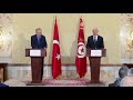 لقاء صحفي مشترك لرئيس الجمهورية قيس سعيد والرئيس التركي رجب طيب اردوغان