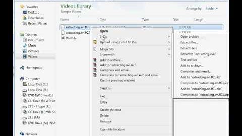 Extract 001 with 7zip