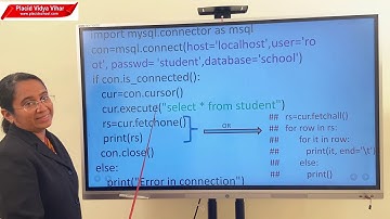 Class XII Computer Science & Informatics Practices Python SQL Connectivity PART 2