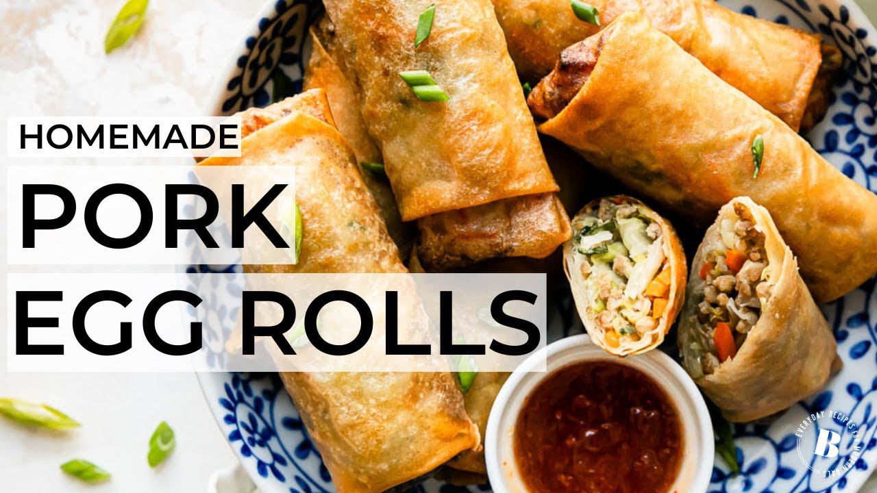 Homemade Egg Roll Wrappers (Just 3 Ingredients!) 