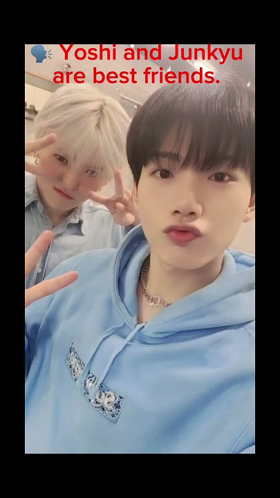 Teumes, did you notice that ? Yoshi and Junkyu’s friendship is like 💔… #yoshi #junkyu #treasure