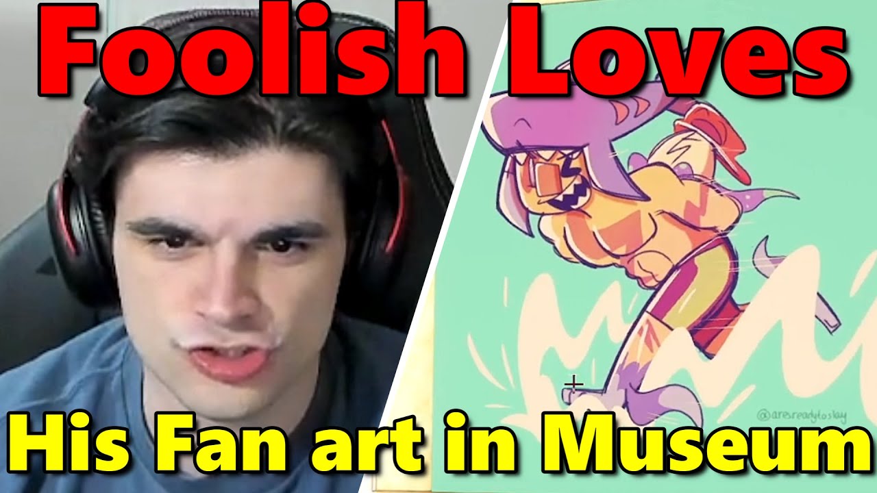 Foolish Reacts to NEWEST Fan Art in Museum on QSMP Minecraft
