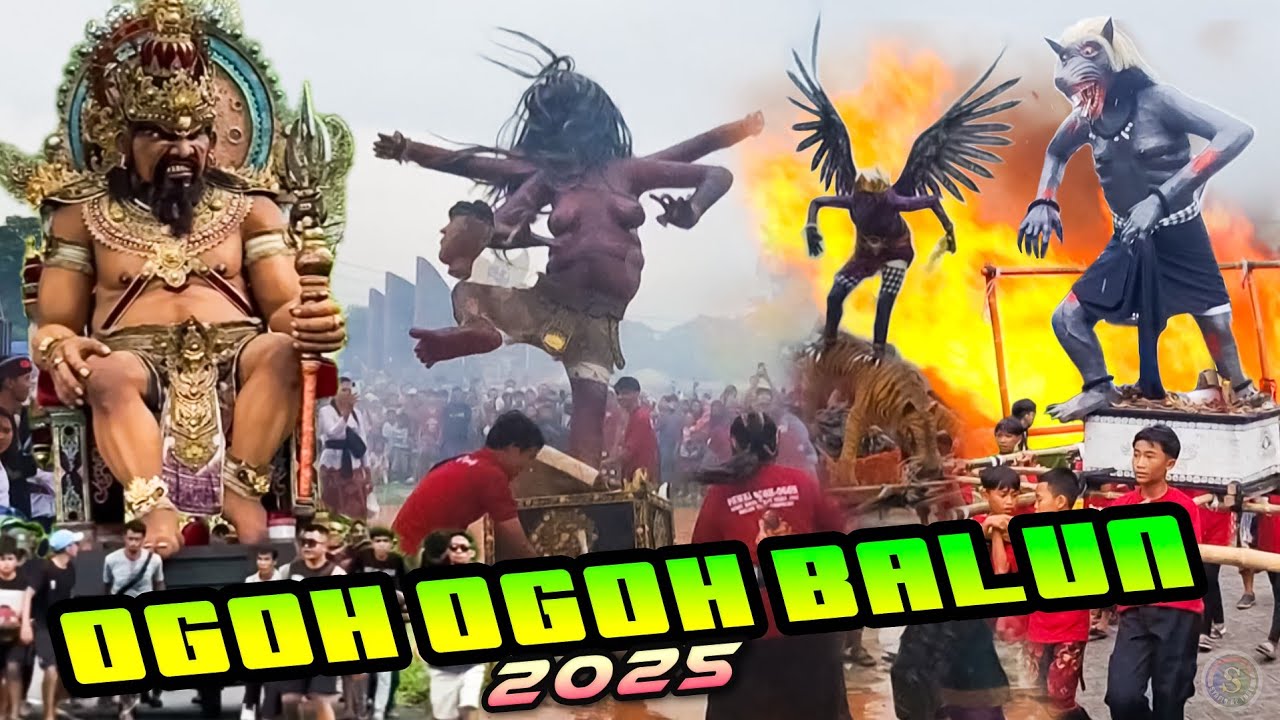 Pawai OGOH OGOH Balun 2025, SEDERHANA tapi MERIAHnya Luar BIASA || Ogoh Ogoh Bali Saka 1947