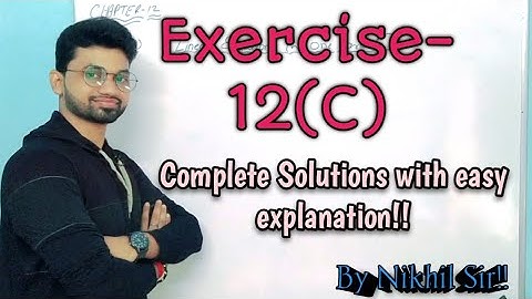 Exercise-12(C) Complete Solution|| Linear Equations in One Variable.