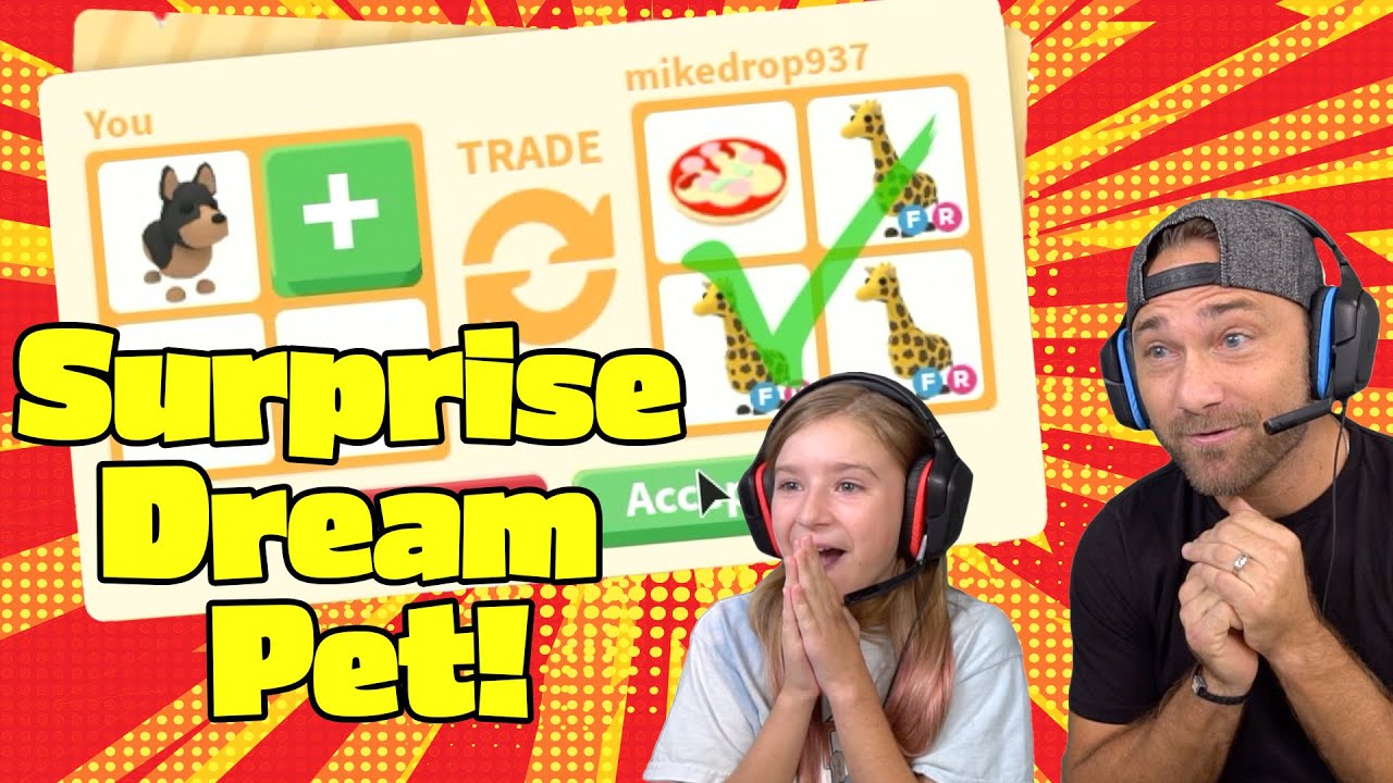 I Surprise Cammy With Her Dream Pet Roblox Adopt Me Youtube - cammy boba roblox avatar