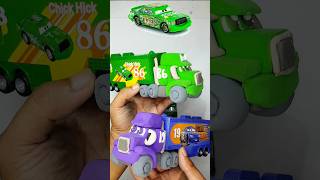 Color mixing tralalero tralala pixarcar-shaped mixed with orcalero orcala car-shaped clay pixar 🚚 12