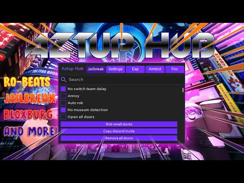 Krnl Hub - jailbreak aztup hub v2 gui trial roblox scripts