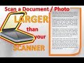 Scan Legal Size, 8.5 x 13, or Bigger than your Scanner Document or  Picture How to Scan Legal Size