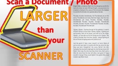 Scan Legal Size, 8.5 x 13, or Bigger than your Scanner Document or  Picture How to Scan Legal Size