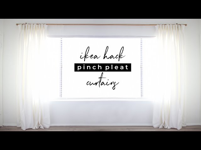 No-Sew Pinch Pleat Curtains Hack — Tidal Interiors