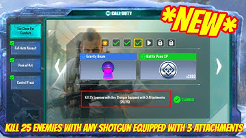 Kill 25 Enemies with Any Shotgun Equipped with 3 Attachments | codm too close for comfort event
