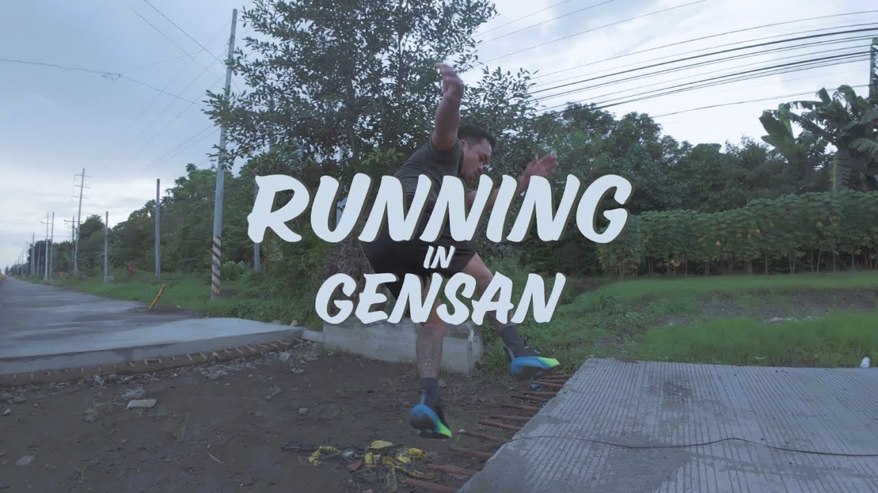 Walking and running on the outskirts of General Santos City