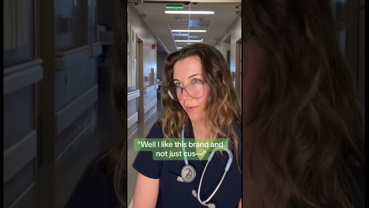 T-SHIRT OVER SCRUB TOPS FOREVER 💕👕 funny nurse tiktok vid