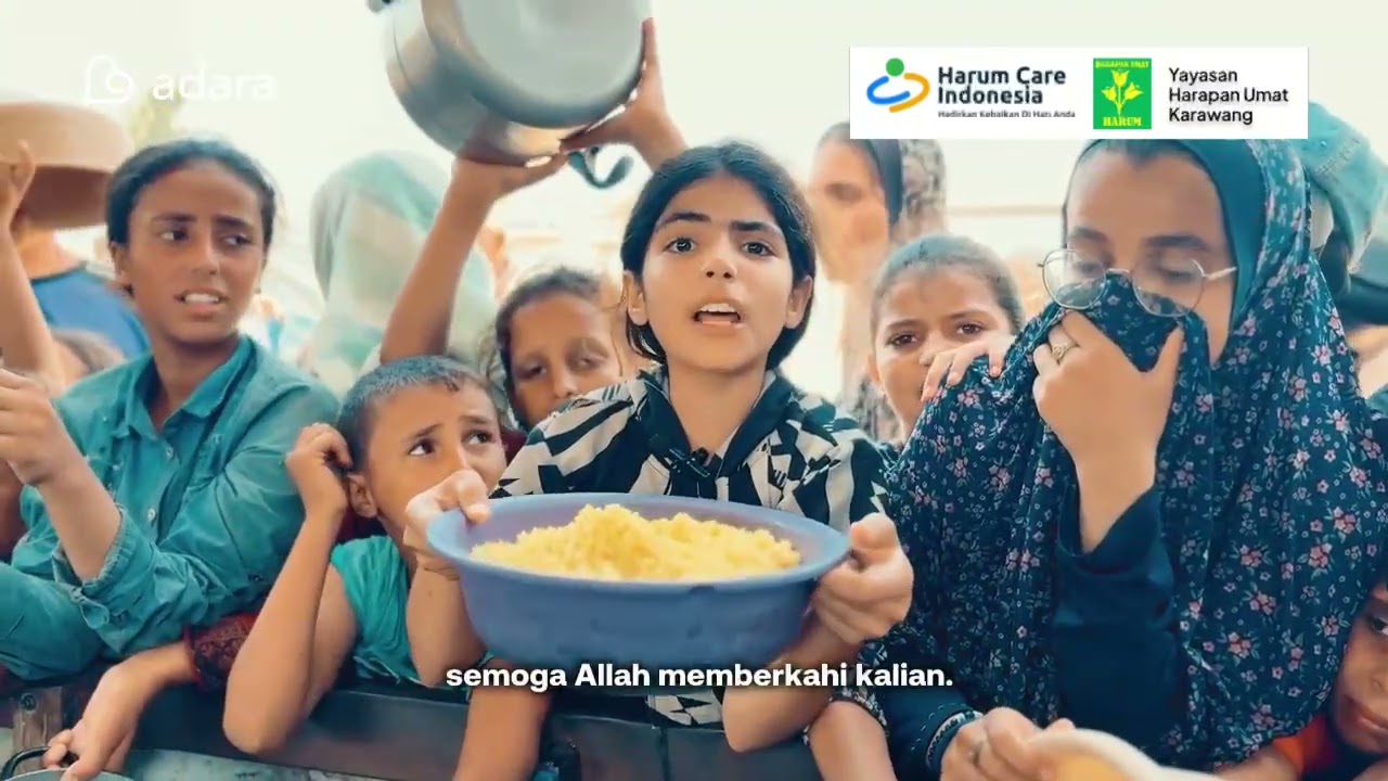 GAZA KRISIS PANGAN | Penyaluran Donasi Makanan dari Harum Care Indonesia