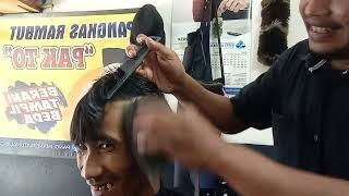 #barbershop no more than six minutes to cut hair with perfect/plus/handsome results