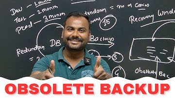 Obsolete Backup in RMAN | Oracle DBA Backup for Beginners | Simple Explanation by Ankush Sir