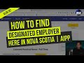 How to find designated employer here in Nova Scotia | AIPP