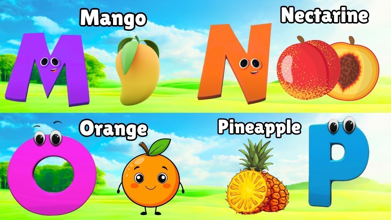Fruit ABC Song for Toddler | Fruit Alphabet Song for Children | Phonics for Kids | Alphabet Letters