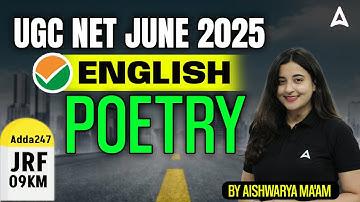 UGC NET English Literature Unit 2 | Poetry By Aishwarya Ma