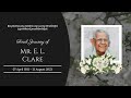 Final Journey of Mr. E. L. Clare (92 Yrs) | 14.08.2023 | 02:00 PM - Bokkapatna Mangalore