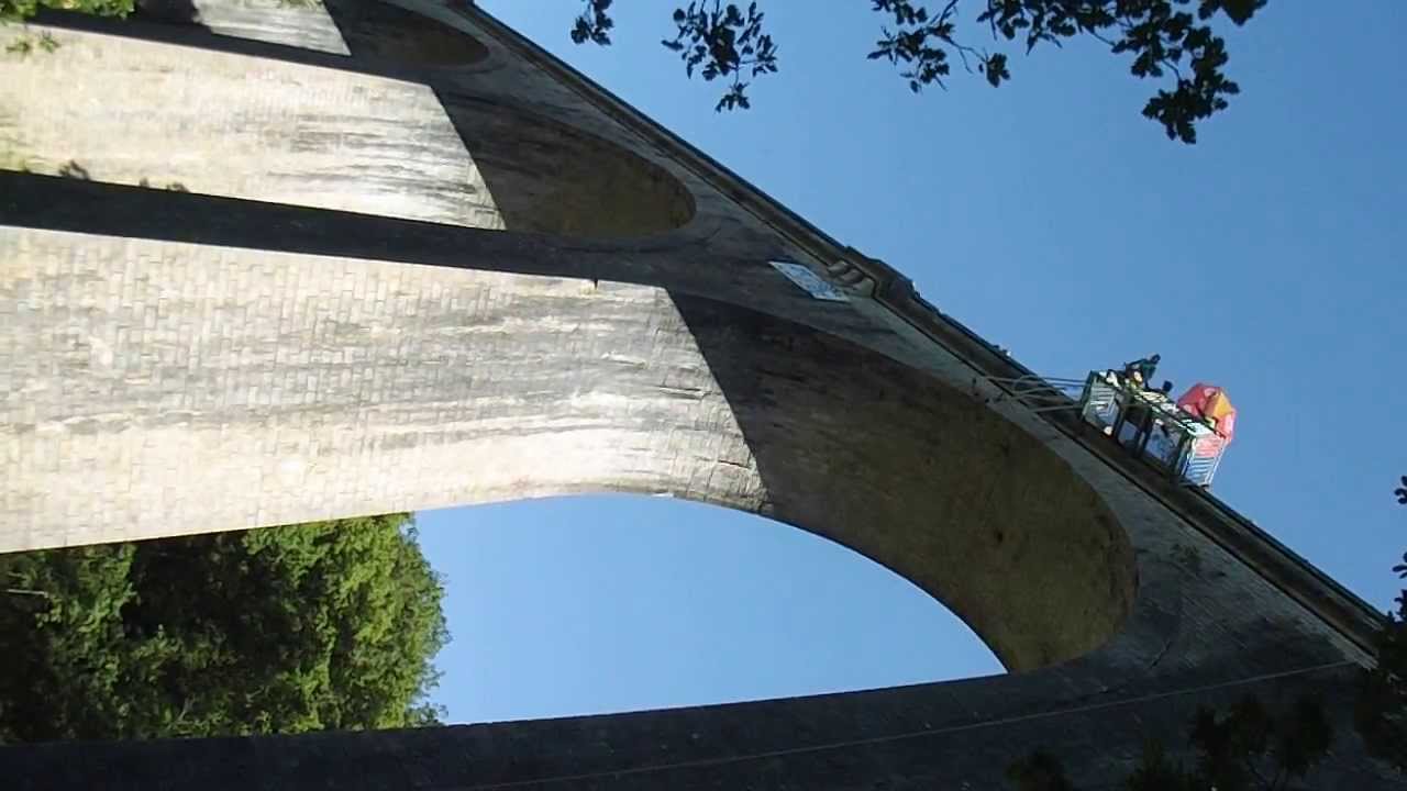 Jill Saut élastique Viaduc Sainte Eulalie de Cernon Aveyron YouTube
