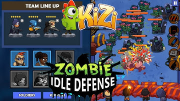 Zombie Idle Defense levels 1-10-20-30 Gameplay - Free Website Version