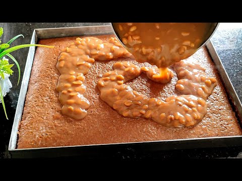 كيكة السنيكرز سهلة وسريعة بدون كريمة بطعم رائع ومكونات اقتصادية حلويات سهلة وسريعة