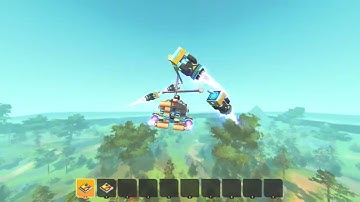A helicopter I built Scrap Mechanic