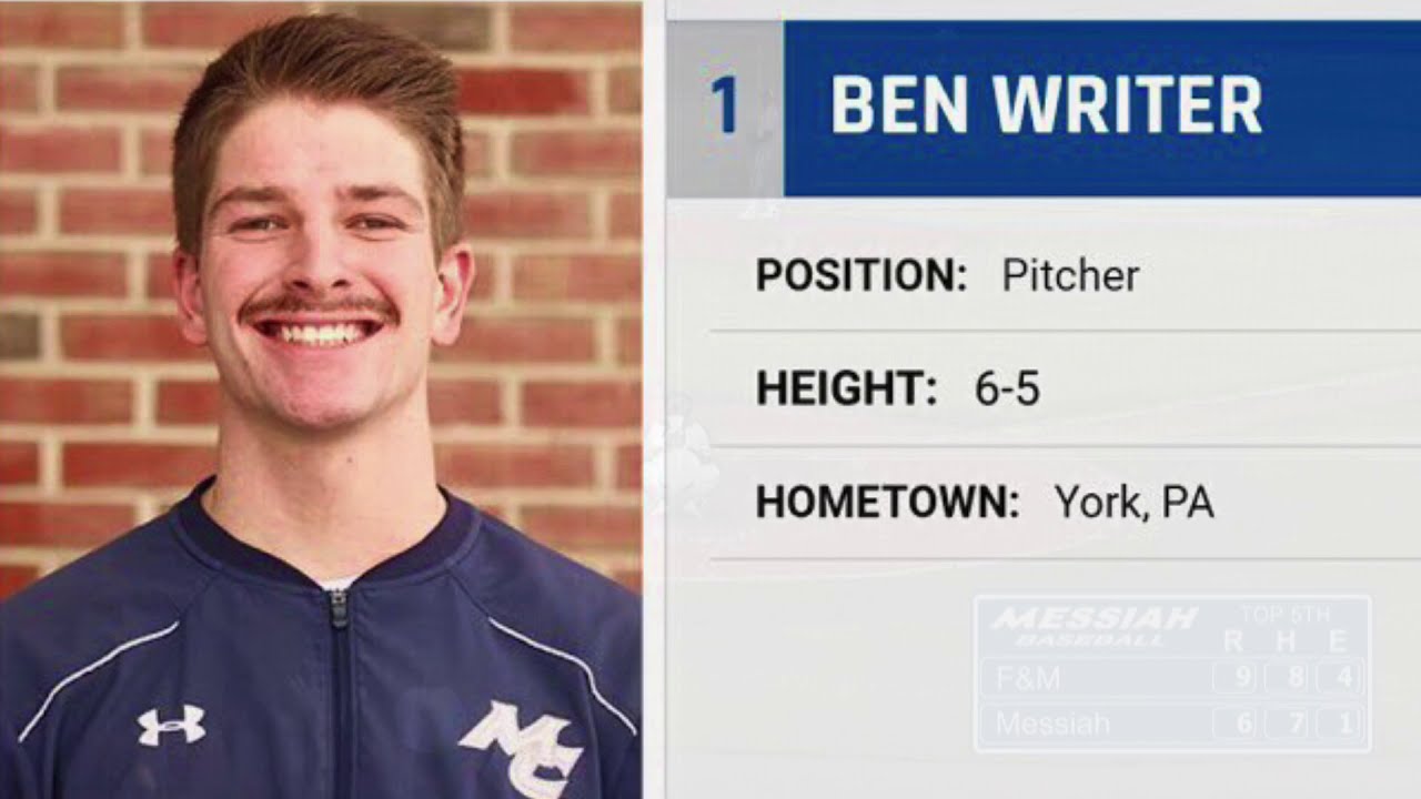 Ben Writer Pitching Highlights - FRANKLIN & MARSHALL -VS- MESSIAH UNIVERSITY BASEBALL - 3/2/2020