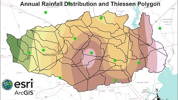 ArcGIS T13: How To Interpolate Point Gauge Rainfall Using Thiessen Polygon, Spline and IDW method