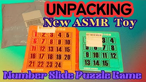 New ASMR Toy/ Unpacking of Number Slide Puzzle Game #New #newtoys #aliexpress #shortvideo