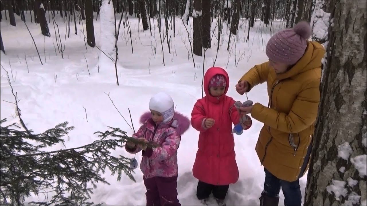 Приключение в зимнем парке - YouTube