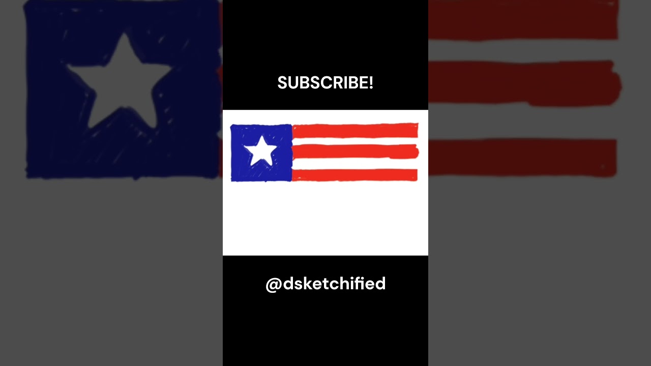 Liberia Flag | Sketch #shorts #Liberia #africa #art #drawing #sketch #viral #trend #geography
