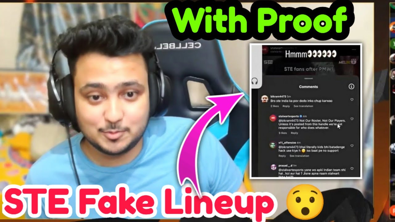STE Fake Lineup😯 With Proof @Hydrahrishav 
