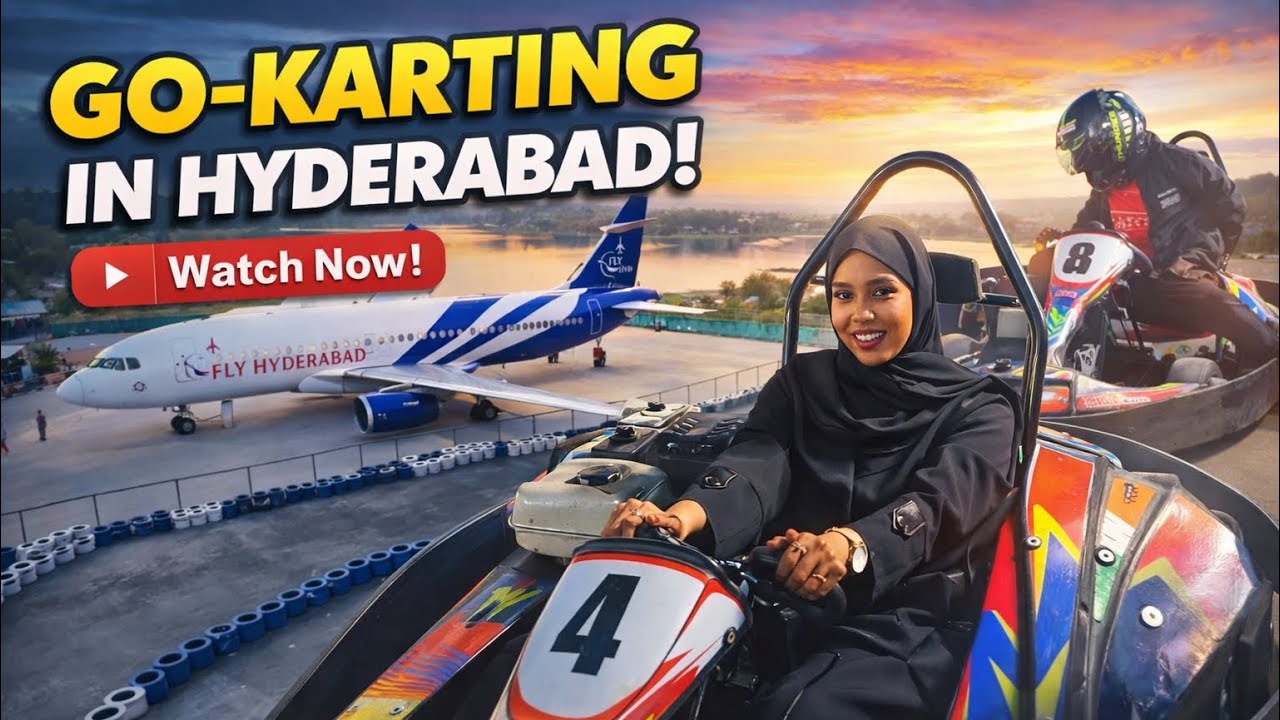 First Time in Hyderabad ✈️ Fly Hyderabad Plane Restaurant Go-Karting |Malla Reddy Air City#vlogging 