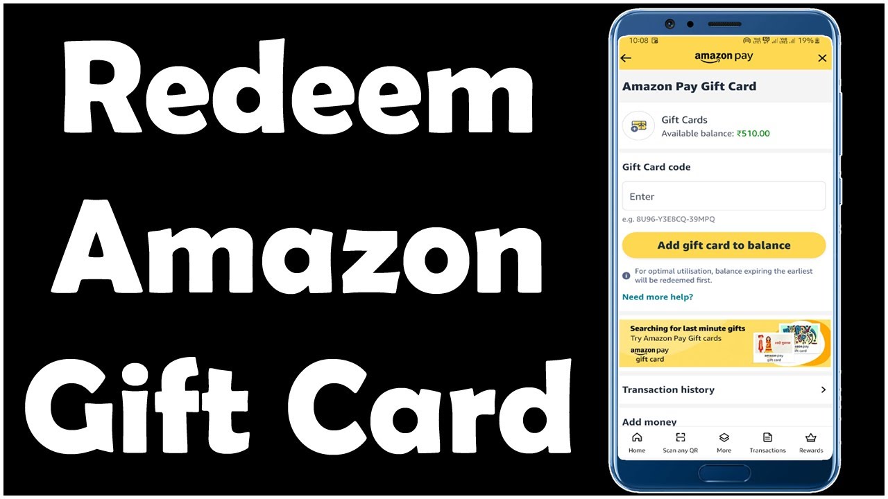 How to Redeem Amazon Gift Card on App | amazon gift card redeem kaise ...