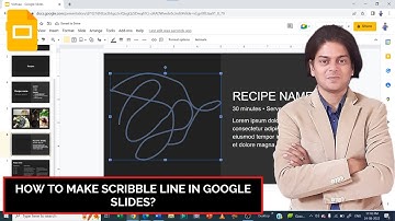 how to make scribble line in google slides ?