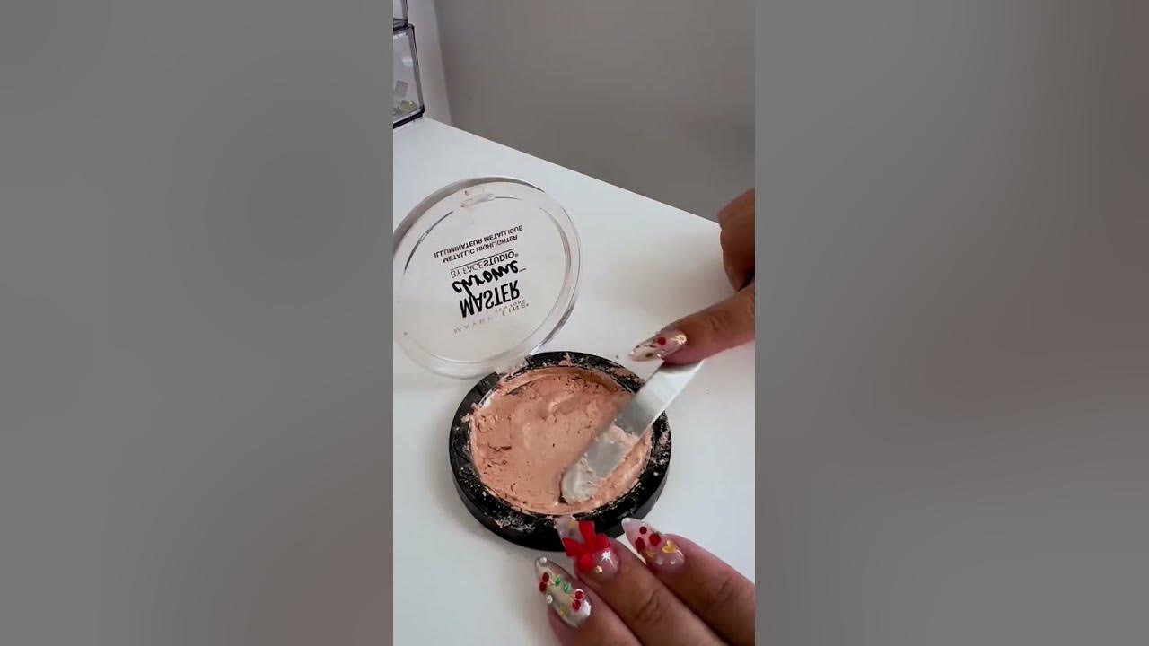Broken highlighter? Here's how to fix powder makeup! makeuptutorial 