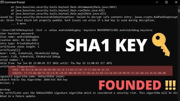 OBTAINING SHA1 KEY FOR ANDROID APPS USING CMD SIMPLE METHOD [2021] || EASY WAY TO GET SHA1 KEY