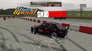 Skidmarks spinning in our 'burnyard' - Live for Speed