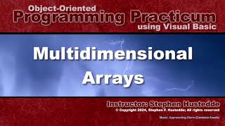 Full OOP Programming (VB) - 09H Multidimensional Arrays Update