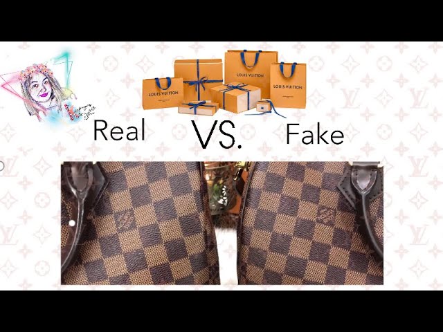 Real vs fake Louis Vuitton bag 