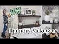 DIY Small Laundry Room Makeover On A Budget | Functional Decorating Ideas \ Room Makeover